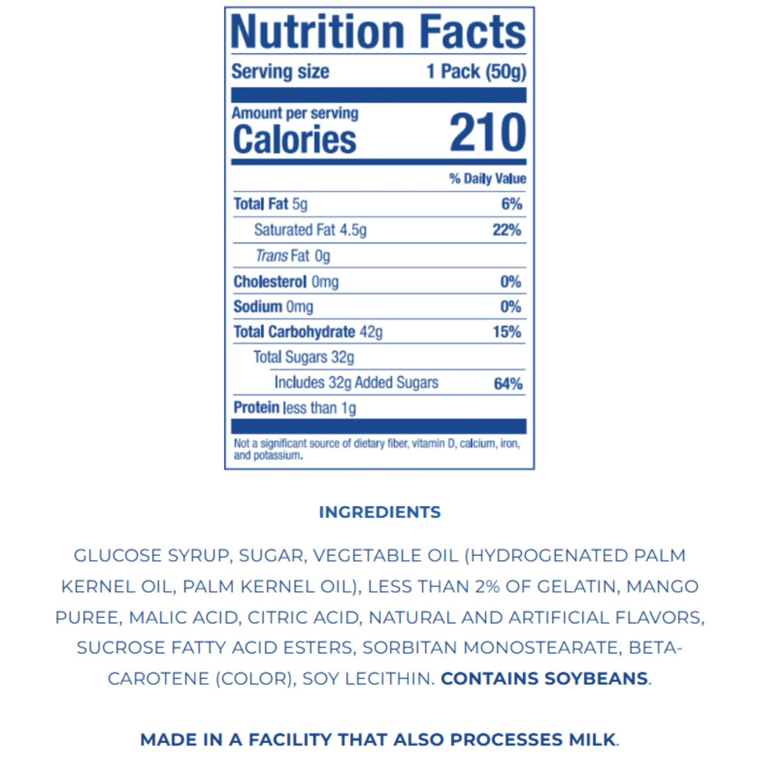 Hi-Chew Mango Candy, 1.76 oz Gluten-Free, Contains Soybeans
