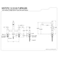 thumbnail image 5 of Kingston Brass KS7277PKLBS Duchess Bridge Kitchen Faucet with Brass Side Sprayer, Brushed Brass, 5 of 7
