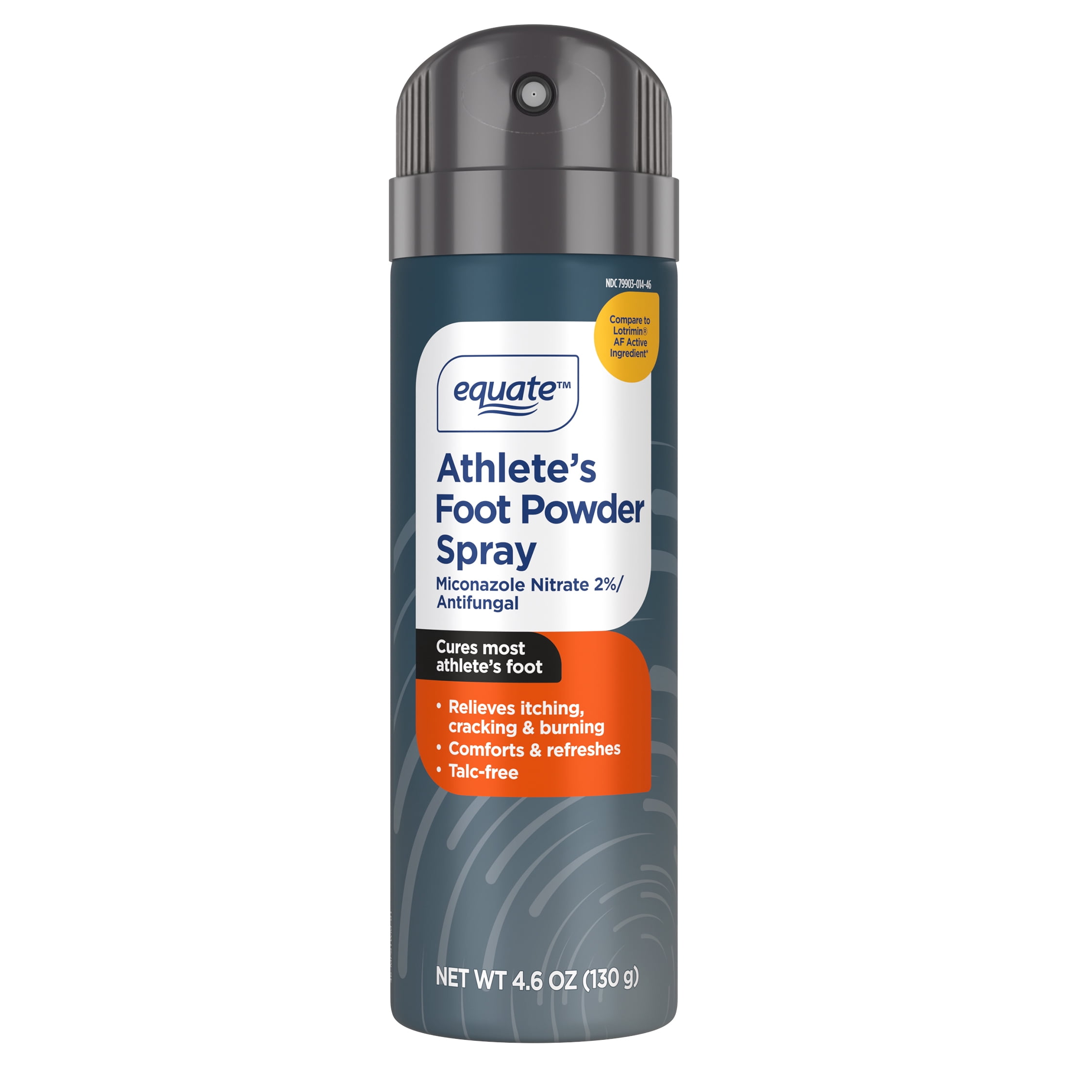 Equate Athlete’s Foot Antifungal Powder Spray, Miconazole Nitrate 2%, 4.6 oz, Compare to Lotrimin® AF Powder Spray Active Ingredient