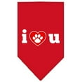 thumbnail image 4 of Pet and Dog Bandana Screen Printed, "I Love You", 4 of 10