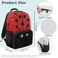 thumbnail image 7 of Aplkyhs Ladybug School Backpack for Age 6-18 Large Capacity Ergonomic Padded Straps School Bag for Boys Girls Elementary Middle High School Students Back to School Use, 7 of 7