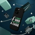 thumbnail image 3 of DistinctInk Tough Case for Apple iPhone 13 PRO (6.1" Screen), Compatible with MagSafe Charging - A Forest Bird Never Wants a Cage, 3 of 6