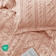 thumbnail image 3 of U by Bedsure Tufted Boho Comforter Set, 3 Pieces Farmhouse Shabby Chic Embroidery Bed Set, Soft Jacquard Comforter for All Seasons,Queen,Coral Pink, 3 of 7