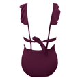 thumbnail image 5 of Womens One Piece Swimsuit,Plus Size Tankini Set One Piece Style Swimsuit With Padded Top Comfortable Swimwear Ensemble for Beach Full Coverage And Support,Swimsuits for Women,L, 5 of 5