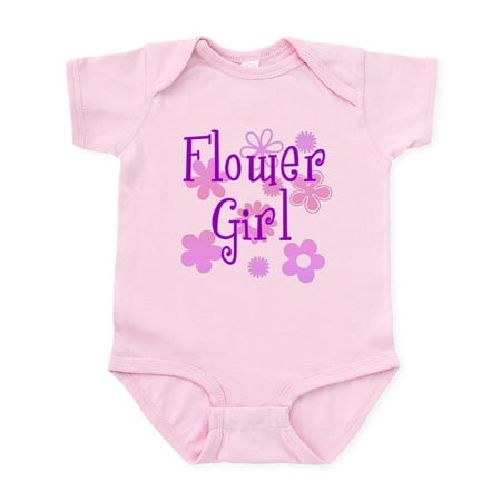 

CafePress - Pink And Purple Flower Girl Infant Bodysuit - Baby Light Bodysuit Size Newborn - 24 Months