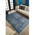 thumbnail image 2 of Gulistan Blue Modern Polyester Area Rugs for Living Room Washable Rugs Boho Moroccan Area Rug Soft Geometric Bohemian Carpet Distressed Indoor Rug for Bedroom Dining Room Office Nonslip Rug, 2 of 9