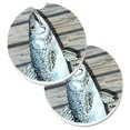 thumbnail image 1 of Juego de 2 posavasos para coche Caroline's Treasures Fish Speckled Trout 8494CARC multicolor, 1 of 1
