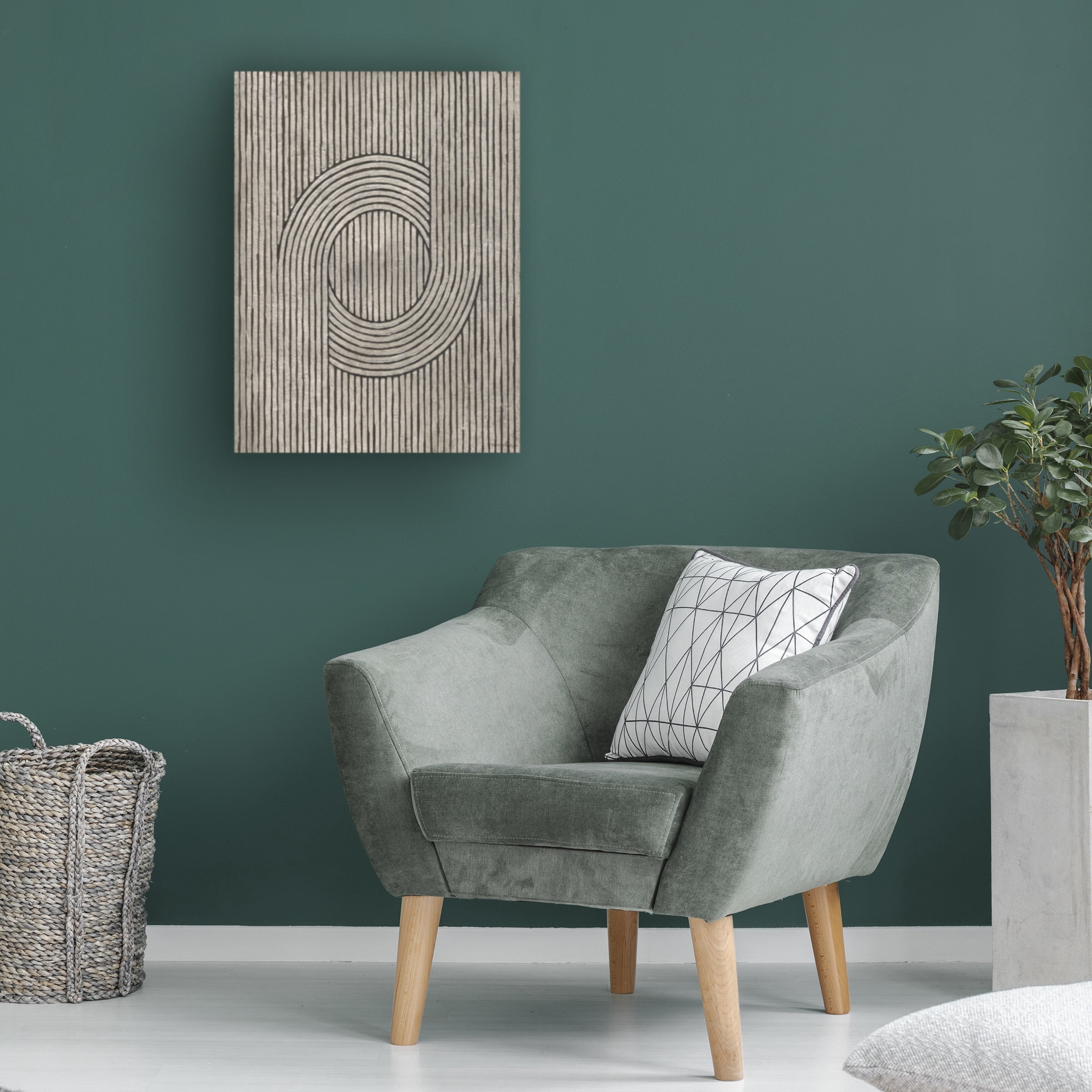 Vanna Lam 'Cedar Grooves III' Canvas Art