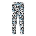 thumbnail image 2 of Logiee Football Soccer Ball Print Teenagers' Pajama Pants ,Boys Bottoms,Long Sleep Pants,PJ Lounge Pants with Drawstring Pockets-Small, 2 of 6