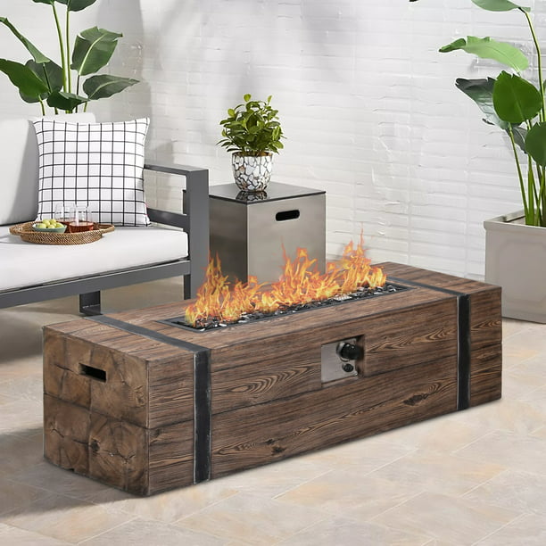 Kelci Concrete Propane Fire Pit Is, Can I Have A Propane Fire Pit On My Deck