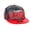 Burgundy, variant on Washington DC Faux Leather Flat Bill Snap Back Hat Cap