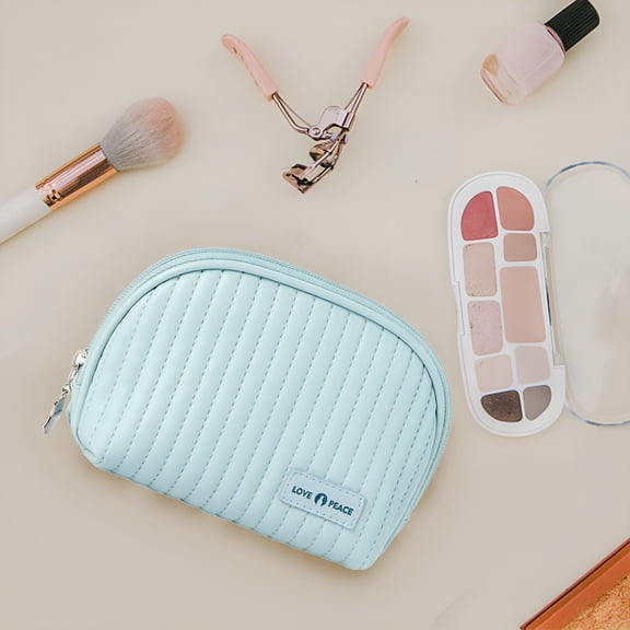 GASTROPOD Cute Makeup Bag Mini Cosmetic Pouch For Women Small Quilted Beauty Bag Handy Zipper Pouch Hair Stuff Organizers And Storage Clear Extra Large Makeup Brush Roll Travel Toiletry