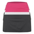 thumbnail image 4 of Kvture Womens Yoga Leggings Color Block Stretchy Tight Culottes Shorts High Waist Breathable Comfy Boyshort Tennis Pants Hot Pink XL, 4 of 4