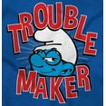 thumbnail image 2 of Old School Brainy Smurf Trouble Maker Sweatshirt for Men or Women Brisco Brands M, 2 of 6