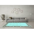 thumbnail image 3 of Ahgly Company Indoor Rectangle Oriental Light Blue Traditional Area Rugs, 2' x 3', 3 of 4