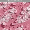 thumbnail image 5 of Bohemian Dog Crate Cover, Continuous Pattern with Abstract Design Feathers Abstract, Easy to Use Pet Kennel Cover Small Dogs Puppies Kittens, 7 Sizes, Pastel Pink and White, by Ambesonne, 5 of 6