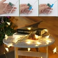 thumbnail image 6 of Christmas Lights, 20FT 40 LED Snowflake String Fairy Lights for Home, Party, Christmas Tree, Wedding, Garden, Xmas Garden Patio Decor Indoor Outdoor Celebration Lighting, 6 of 7