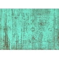 thumbnail image 1 of Ahgly Company Indoor Rectangle Oriental Turquoise Blue Industrial Area Rugs, 8' x 12', 1 of 4