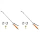 thumbnail image 1 of 2X Varita Pulverizadora de Acero Inoxidable, Reemplazo de Varilla Pulverizadora con Púas de Latón de 1/4 y 3/8 Pulgadas, Varilla Pulverizadora de 29 Pulgadas + Válvula de, 1 of 5