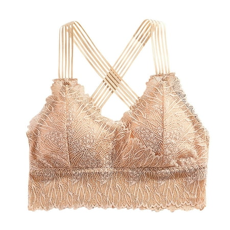 

Didtye Women Sexy Lingerie Lace Chest Tube Top Beauty Back Bra Camisole Base Underwear
