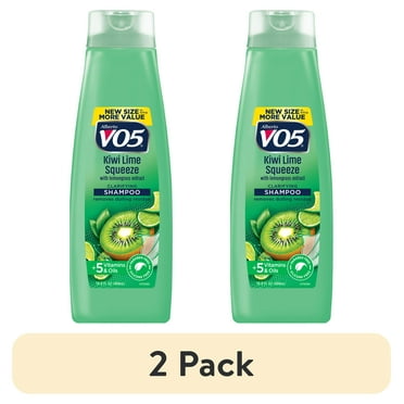 (2 pack) Alberto VO5 Kiwi Lime Squeeze Clarifying Shampoo with Vitamin E & C, for All Hair Types, 16.9 fl oz