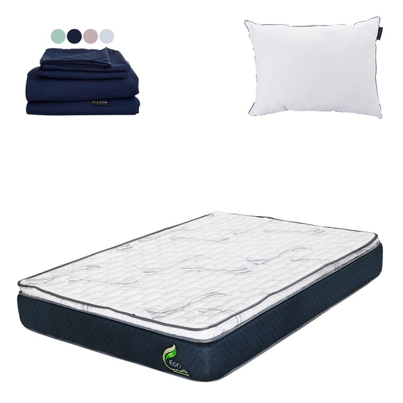 Colchón Queen Size Dicasa Eon + Almohada One + Sábanas Softy