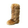 thumbnail image 2 of YTCAMLO Faux Fur Furry Snow Boots for Women Fashion Knee High Boots Round Toe Flat Winter Long Boots Comfortable Warm Outdoor, 2 of 6