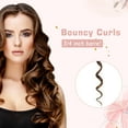 thumbnail image 3 of 3/4 Inch Curling Iron for Short Hair, Dual Voltage Hair Curling Iron Ceramic,Professiona Curling Wand Tourmaline(Rose Gold), 3 of 7