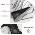thumbnail image 6 of 5'x8' Area Rugs, Black Grey Ombre Indoor Outdoor Area Rug for Living Room Bedroom, Abstract Moire Art Geometric Modern Washable Bathroom Rugs Kitchen Floor Carpet Mats Home Decor Aesthetic, 6 of 8