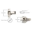 thumbnail image 4 of Bisagra para gabinete Silverline Lazy Susan de 165° con clip, par, 4 of 8