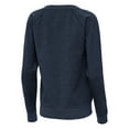 thumbnail image 3 of Women's Antigua Heather Navy Houston Texans Varsity Tri-Blend V-Neck Long Sleeve T-Shirt, 3 of 3