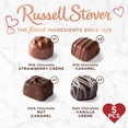 thumbnail image 3 of RUSSELL STOVER Valentine's Day Plush Bear with Red Foil Heart Assorted Milk & Dark Chocolate Gift Box, 3.1 oz. (5 pieces), 3 of 9