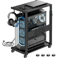 thumbnail image 1 of Adjustable Computer Tower Stand CPU Stand with Charging Station for Office Home Classroom es Tall, 1 of 6