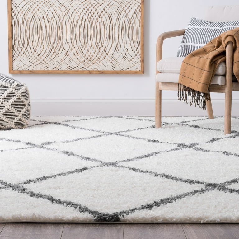 Gray and sale white area rugs