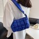 thumbnail image 3 of Bolsa Rhombus de moda para mujer, bolso para axilas, bolso de cuero para mujer, bolsos (azul) Tmvgtek Para estrenar, 3 of 9