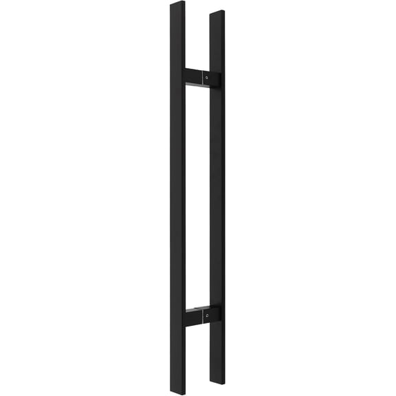 31.5 In Long 304 Stainless Steel Door Handle Matte Baking Paint, Heavy-Duty Commercial Modern Door Pull Handle, for Doors with Thickness 12mm, Black