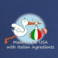 thumbnail image 2 of CafePress - Stork Baby Italy USA Maternity Dark T Shirt - Maternity Dark T-Shirt, 2 of 3