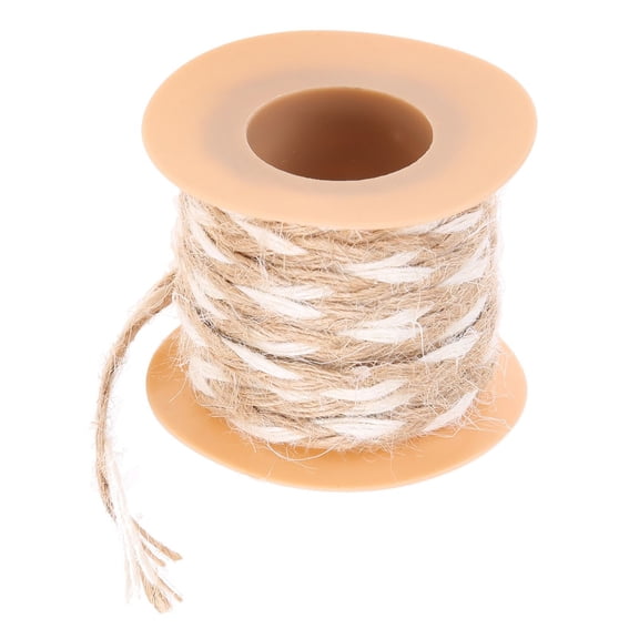 Double Color Natural Jute Twine Rope 5m Party Festival Scrapbooking for Children Adults Mother's Day Flower Package