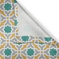 thumbnail image 5 of Ambesonne Teal Grommet Curtain, Oriental Eastern Design, 50" x 96", Mustard Teal and Grey, 5 of 6