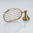 thumbnail image 2 of FRCOLOR Golden Copper Soap Dish Holder for Bathroom or Kitchen with Suction Cup for Tiles Walls Glass Smooth Surfaces, 2 of 8