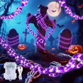 thumbnail image 1 of Halloween Lights MYGOTO - Cadenas LED (10,5 pies, 175 pulgadas), color morado, 1 of 8
