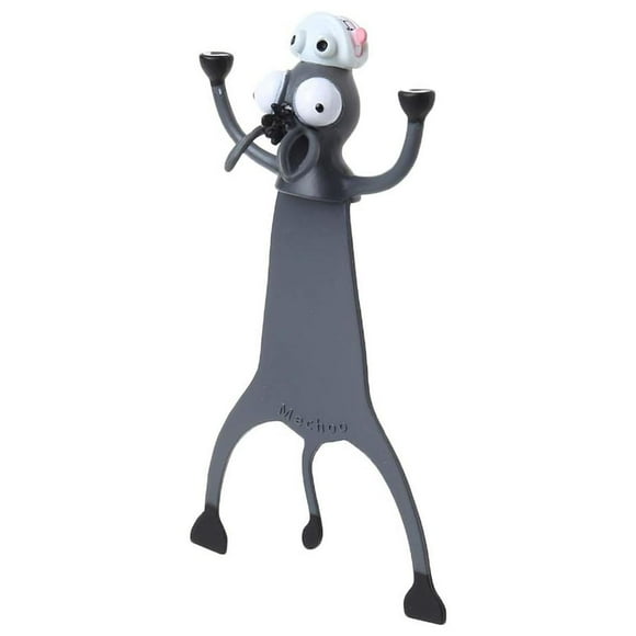 Portapáginas de Burro CartoonMarkDonkey 1Pza Burro Longitud 10cm PVC Gris. Office Supply MXDYN-001
