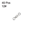 thumbnail image 3 of Fishing Barrel Swivels, 40 Pack 17LBS Copper Terminal Tackle for Fishing, Silver, 3 of 5