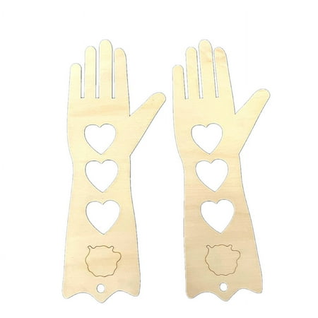 

2pcs Wooden Mitten Blockers Gloves Template Holders Gloves Display Molds