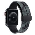 thumbnail image 2 of Correa de silicona para Apple Watch (42 mm/44 mm/45 mm/49 mm negro camuflaje) WDOplteas Para estrenar, 2 of 6