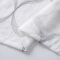 thumbnail image 4 of Linen Sheer Curtains for Living Room, Voile Window Curtain Panels Semi Sheer Geometric Window Treatment Curtains Farmhouse Sheer Curtains for Bedroom Office Home, 52" W x 63" L White, 4 of 9