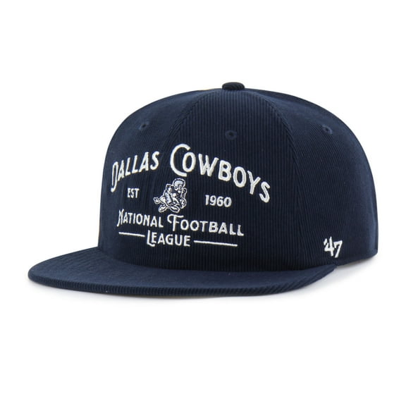 Men's '47 Navy Dallas Cowboys Whitlock Captain Corduroy Adjustable Hat