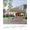 thumbnail image 4 of Yeshouse 10x10 popup Canopy tienda, tienda al aire libre con 3 altura ajustable, fácil de configurar Canopy con 4 bolsas de arena y bolsa de transporte para acamp, fiestas, eventos al aire libre, 4 of 7