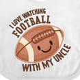 thumbnail image 4 of Inktastic I Love Watching Football with My Uncle Boys or Girls Baby Bib, 4 of 4