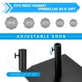 thumbnail image 4 of Costway 10ft Solar Lights Patio Umbrella Outdoor W/ 36 LBS Steel Umbrella Stand, 4 of 9